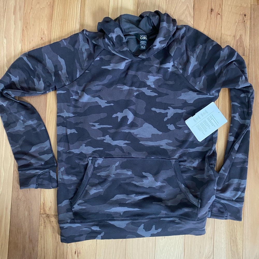 Athleta Black Camo Hoodie